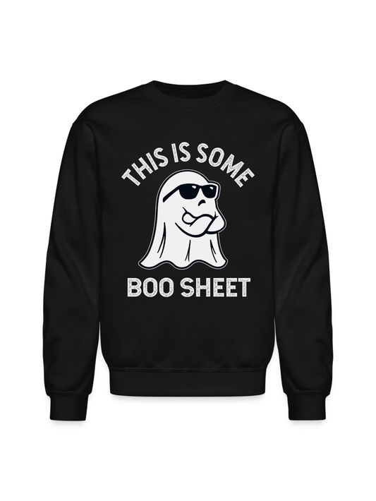 Women This is Some Boo Sheet Spirit Of Halloween Crewneck Long Sleeve Sweatshirt nicholesgifts