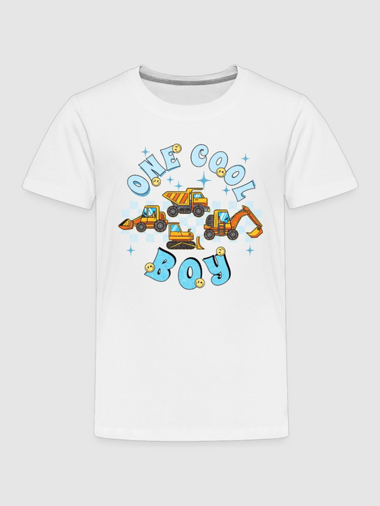 Toddler Boys One Cool Boy Short Sleeve Crewneck T-Shirt NicholesGifts