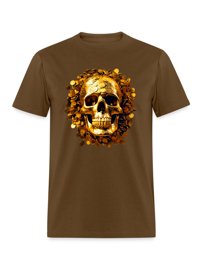 Men Skull Money Classic Short Sleeve T-Shirt NicholesGifts