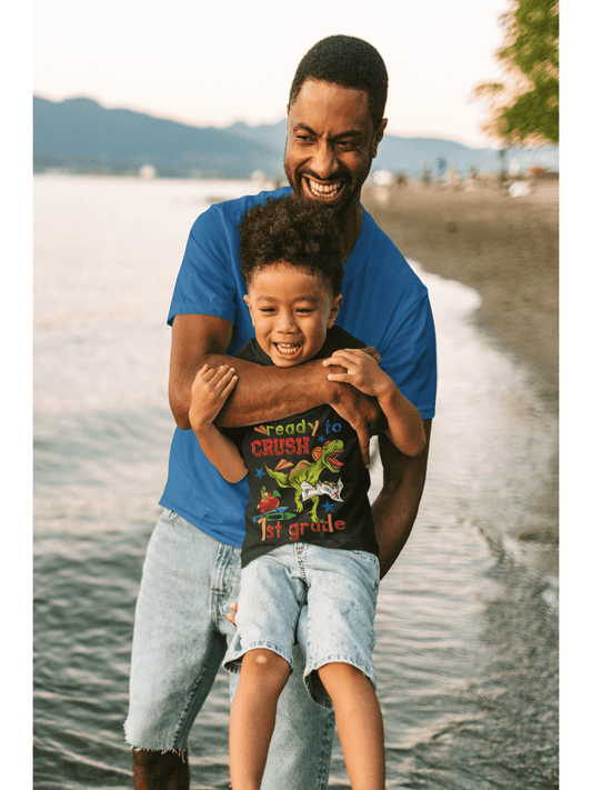 Boys Ready To Crush First Grade Short Sleeve Tee Shirts for Back To School nicholesgifts