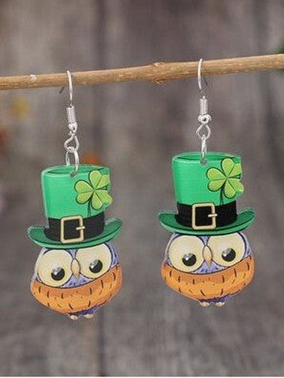 Owl Acrylic Dangle Earrings NicholesGifts