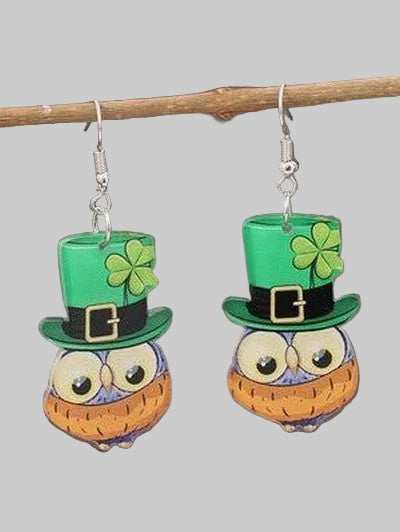 Owl Acrylic Dangle Earrings nicholesgifts