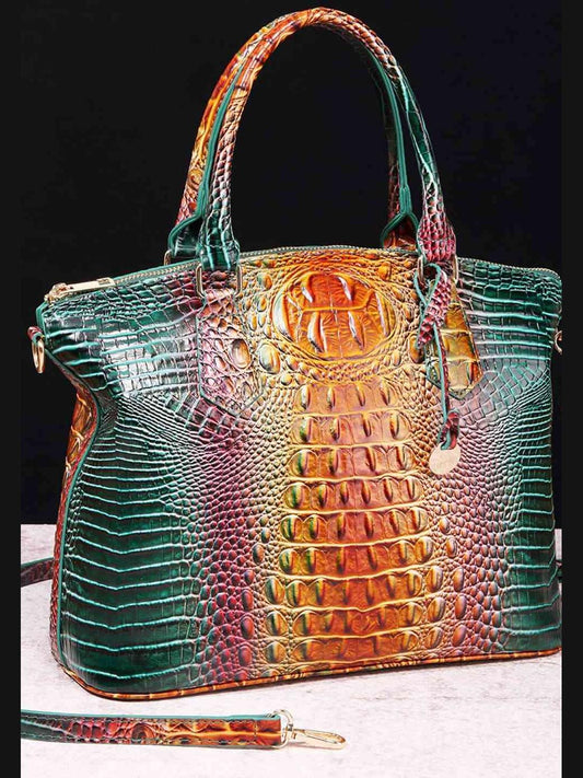 NicholesGifts Women Gradient PU Leather Handbag