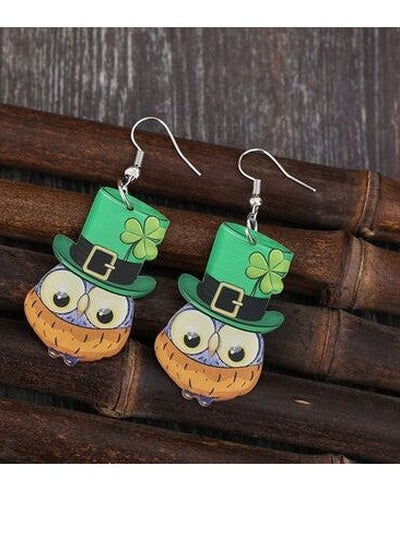 Owl Acrylic Dangle Earrings NicholesGifts