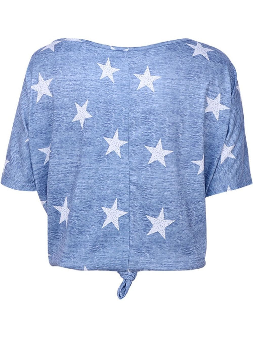 Women Star Print Short Sleeve T-Shirt