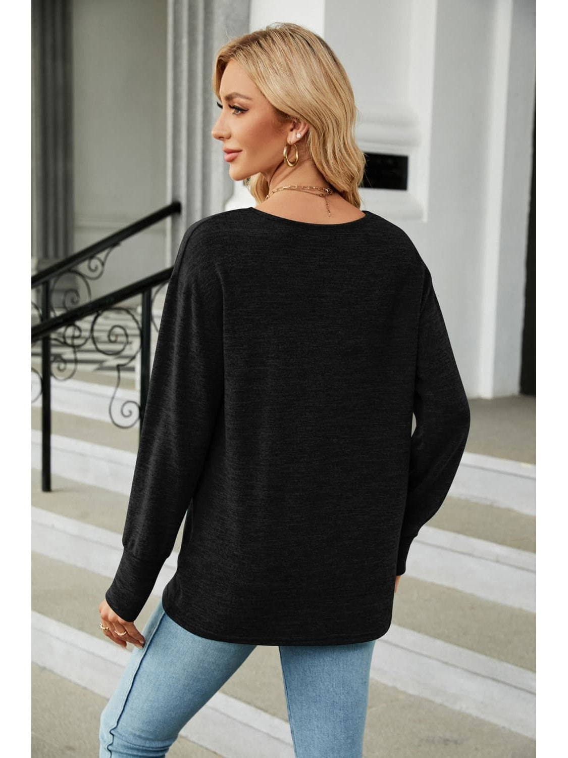 Women V-Neck Long Sleeve T-Shirt NicholesGifts