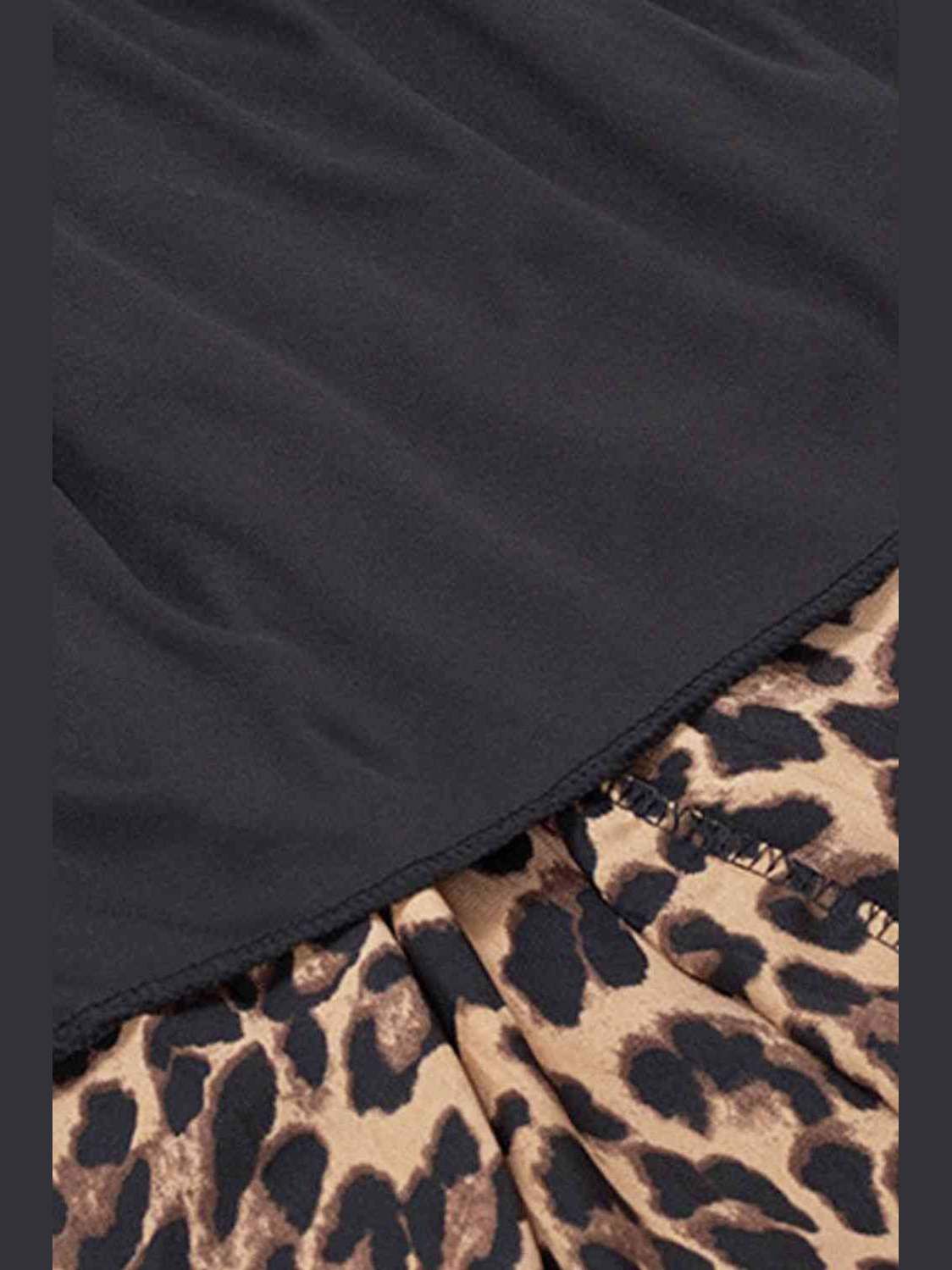Women Plus Size Women Leopard Print Midi Skirt