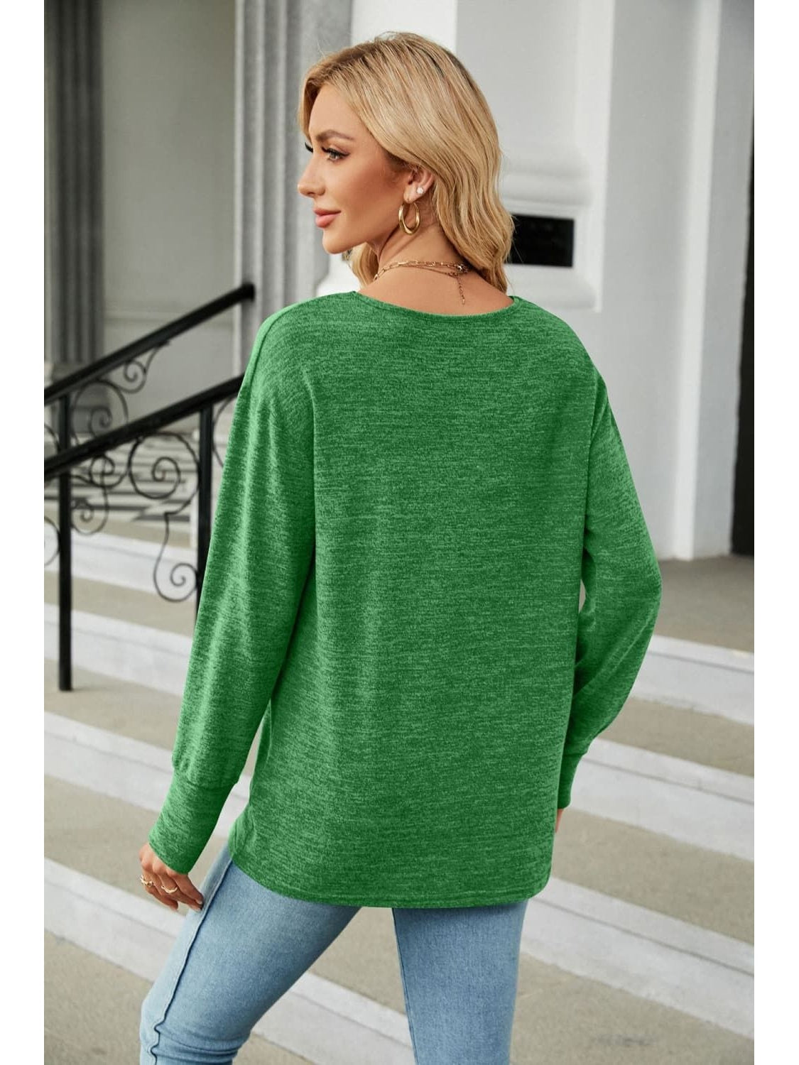 Women V-Neck Long Sleeve T-Shirt NicholesGifts