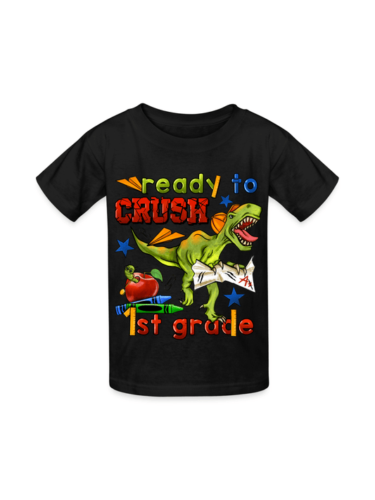 Boys Ready To Crush First Grade Short Sleeve Tee Shirts for Back To School NicholesGifts