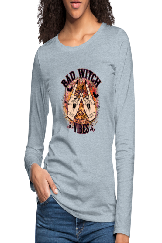 Women's Bad Witch Vibes Long Sleeve T-Shirt NicholesGifts
