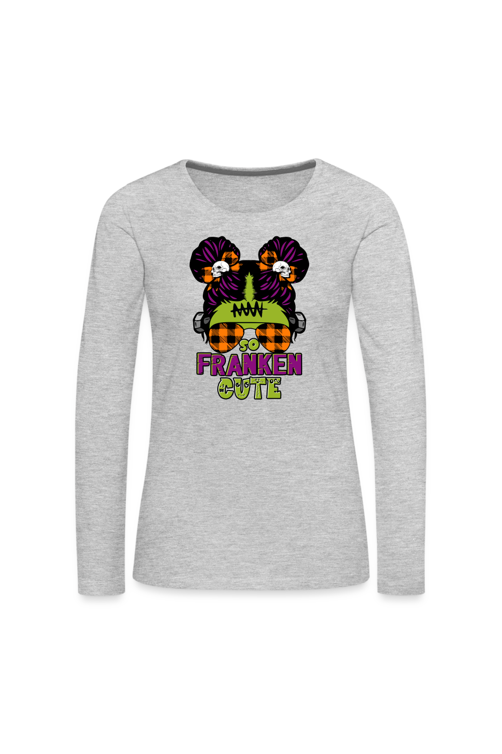 Women So Franken Cute Halloween Long Sleeve T-Shirt NicholesGifts
