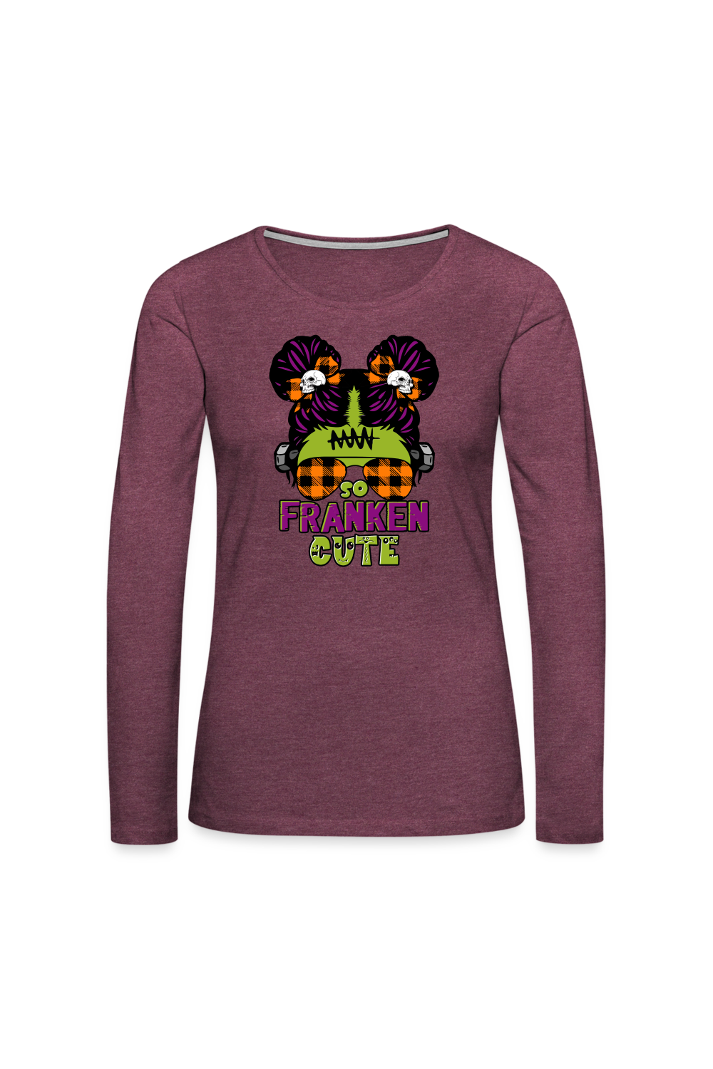Women So Franken Cute Halloween Long Sleeve T-Shirt NicholesGifts