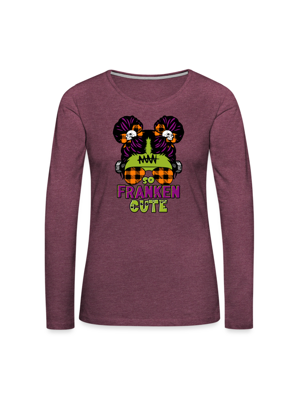 Women So Franken Cute Halloween Long Sleeve T-Shirt NicholesGifts