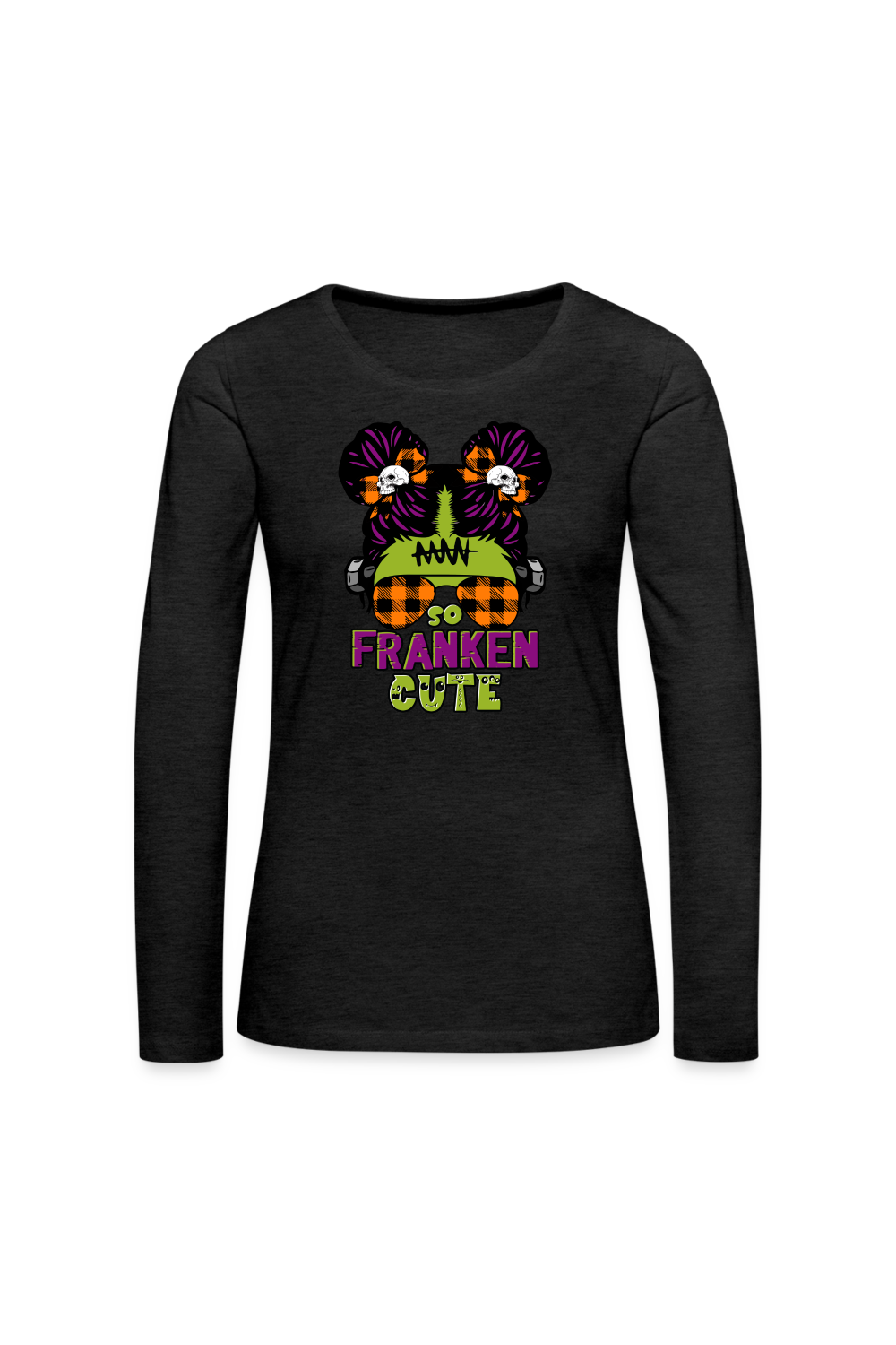 Women So Franken Cute Halloween Long Sleeve T-Shirt NicholesGifts