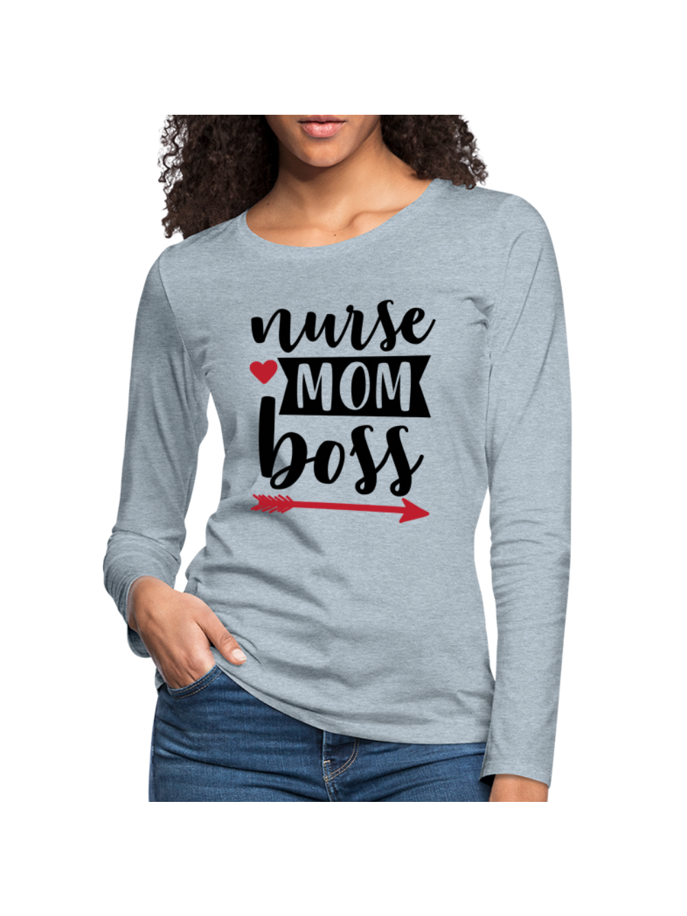Women's Nurse Mom Boss Long Sleeve T-Shirt NicholesGifts