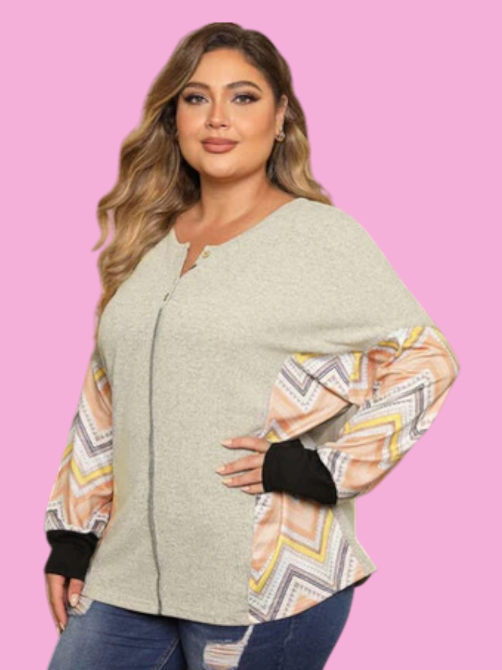 Plus Size Women Long Sleeve Shirts