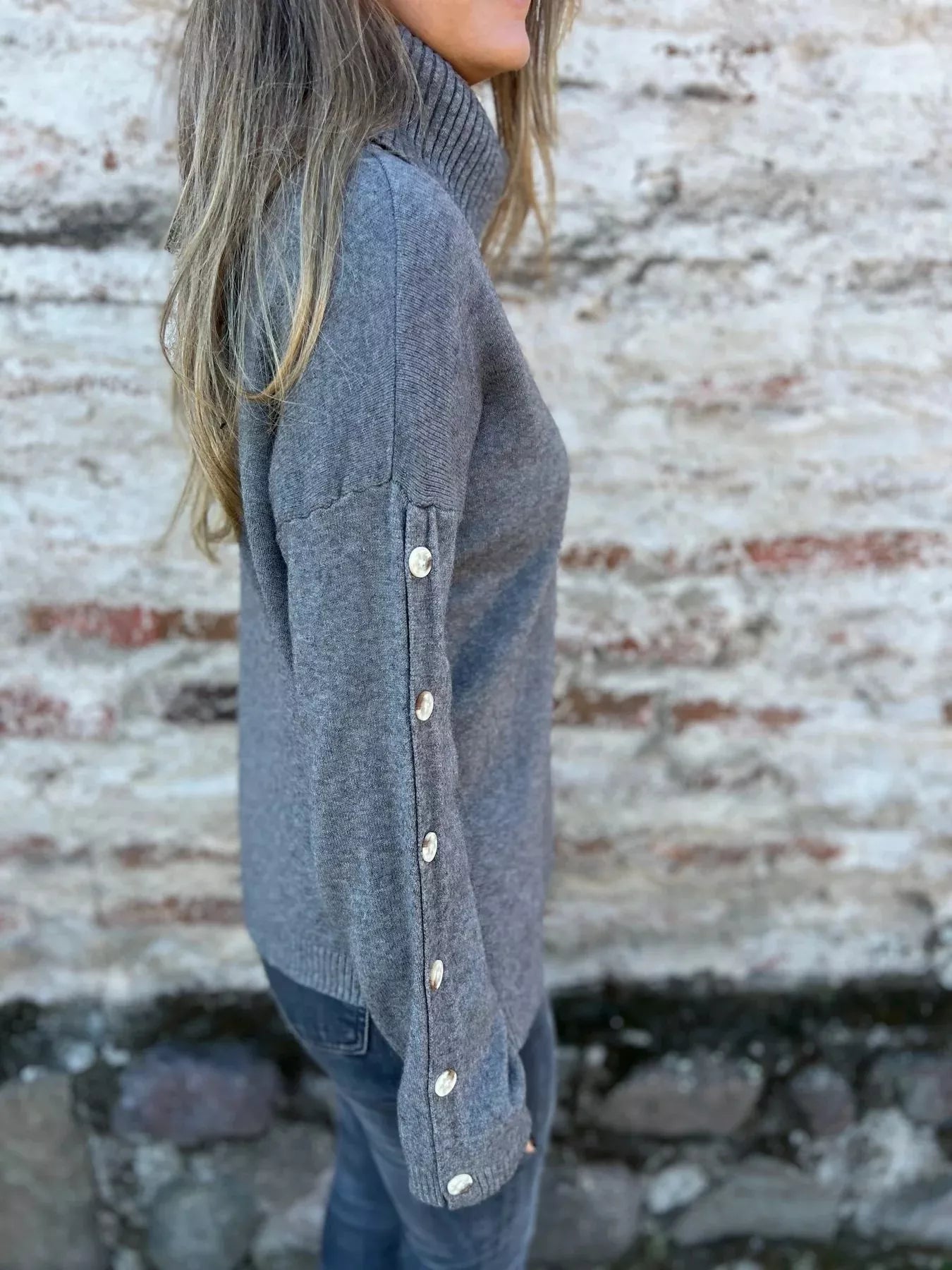 Full Size Turtleneck Long Sleeve Sweater Plus Size