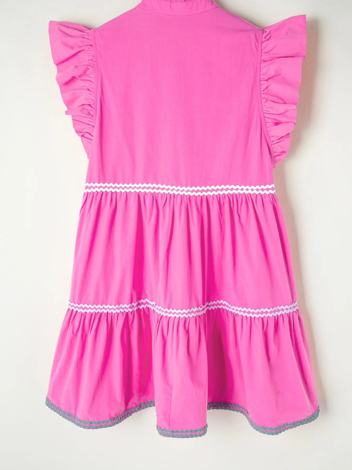 Ric Rac Colorblock Flutter Sleeve Tiered Dress NicholesGifts