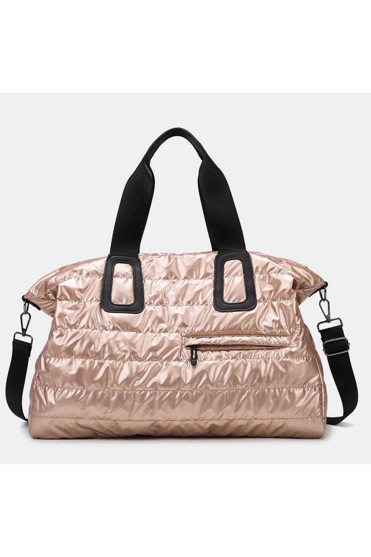 Quilted Nylon Oversize Travel Bag Trendsi