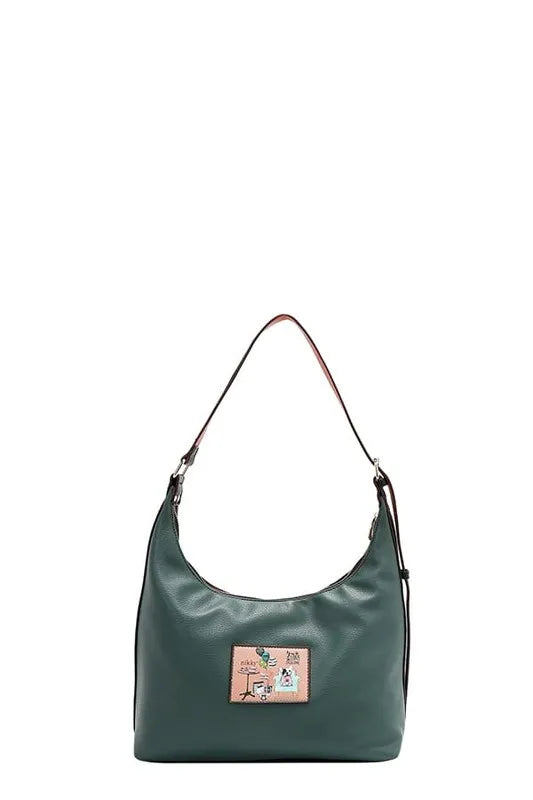Nicole Lee USA Party King Shoulder Bag with 2 Accessory Pockets Front Trendsi