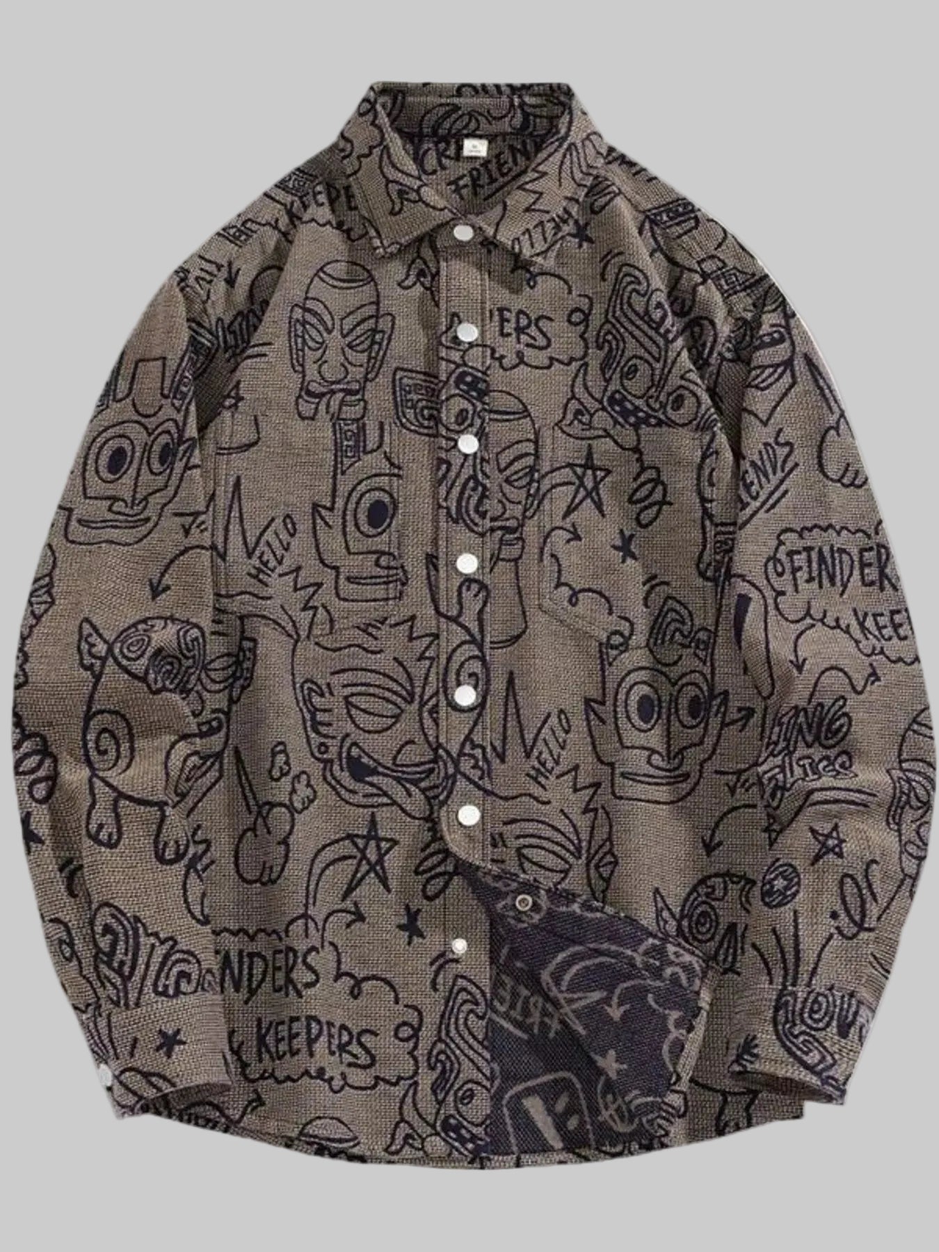 Men's Plus Size Casual Button Up Long Sleeve Shirt nicholesgifts