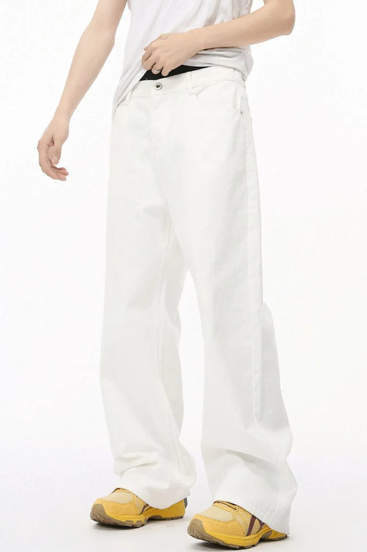 Wide Leg Jeans with Pockets Trendsi