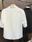 Men's Plus Size Knit Panel Short Sleeve Shirt nicholesgifts