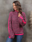 Angel Wings Heathered Turtleneck Long Sleeve Sweater nicholesgifts