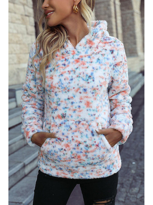 NicholesGifts Women Teddy Hoodie with Pocket NicholesGifts