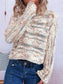 Round Neck Long Sleeve Sweater nicholesgifts