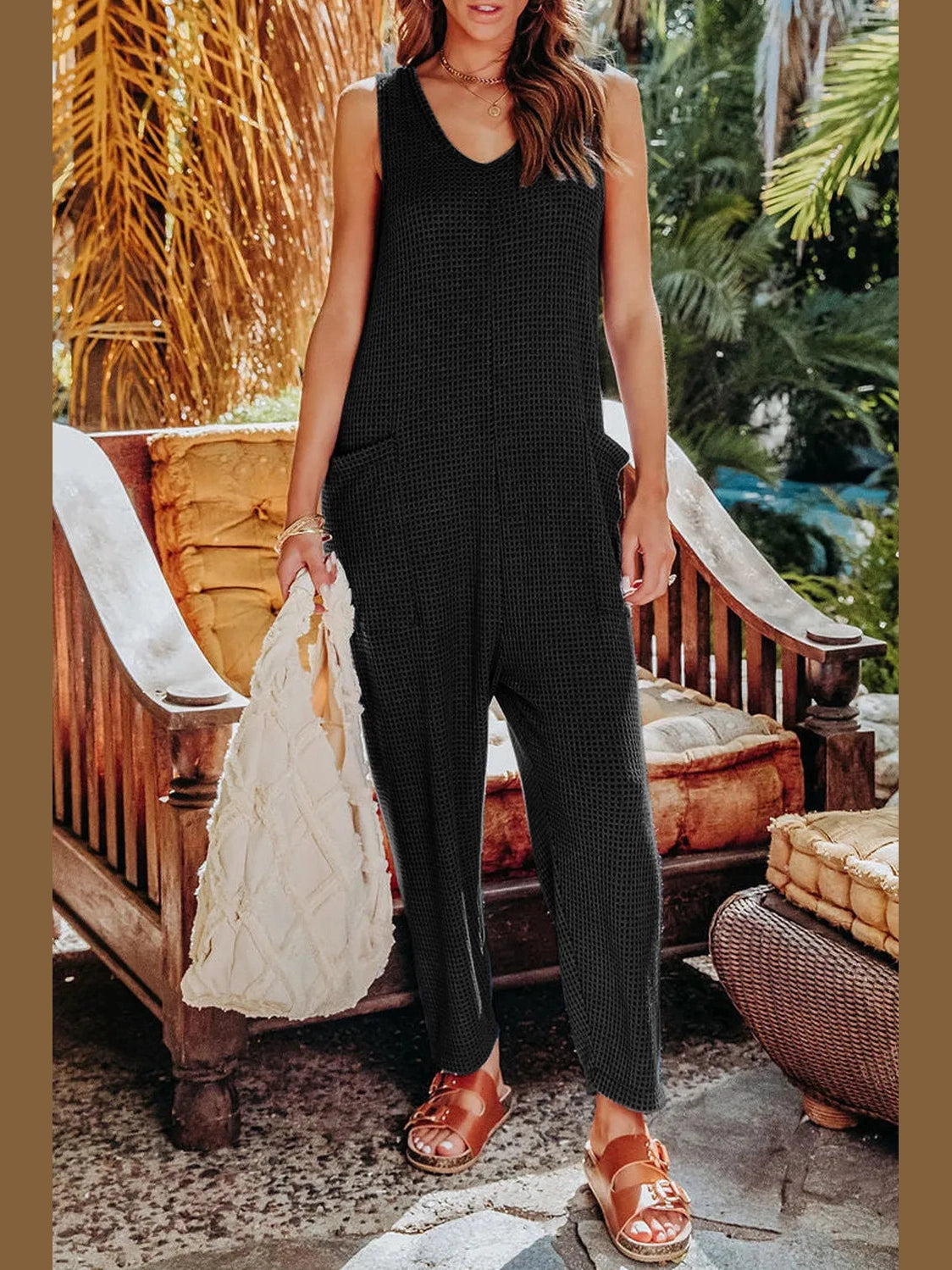 Double Take Full Size Sleeveless Straight Jumpsuit nicholesgifts