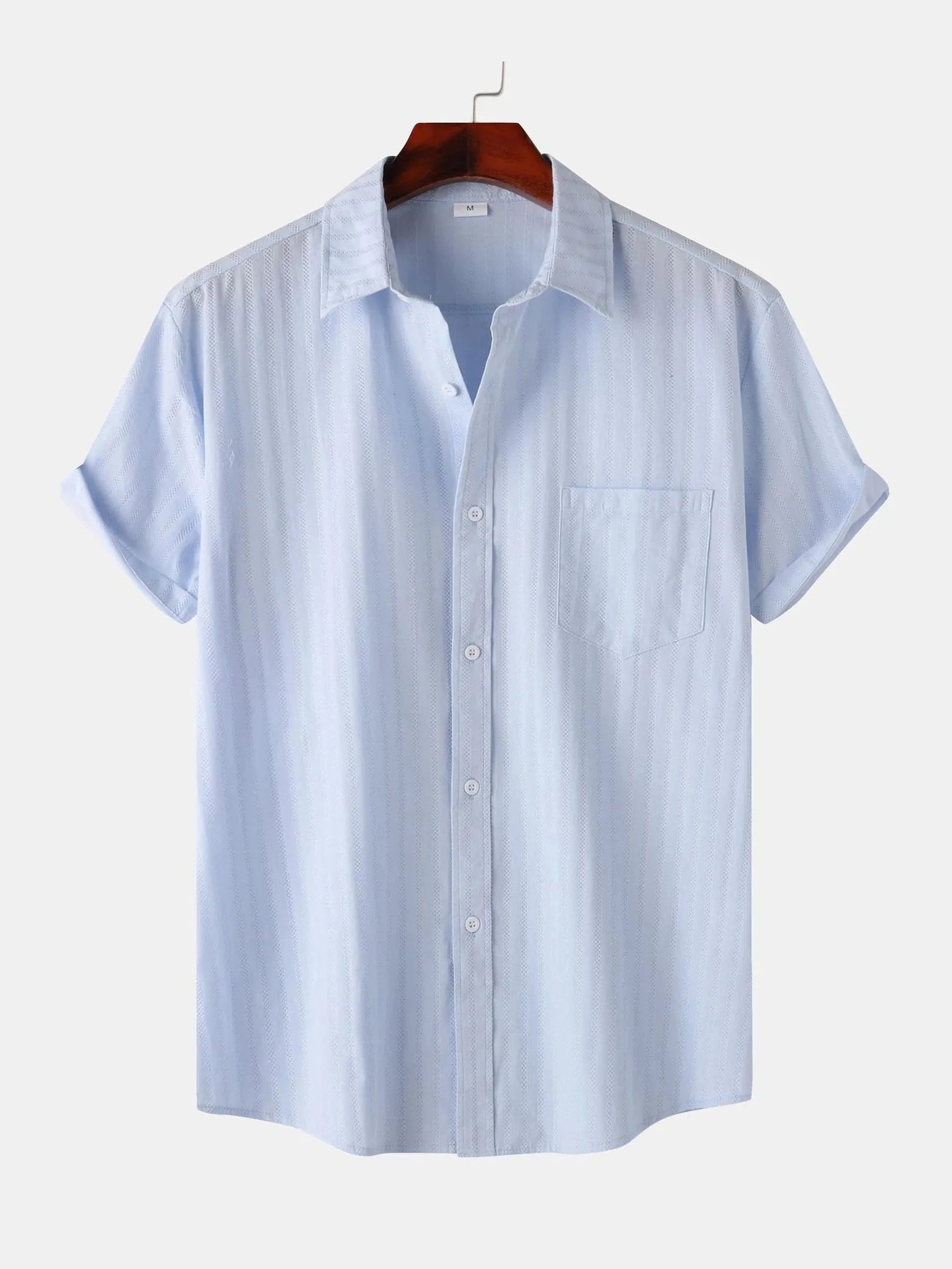 Men's Casual Short Sleeve Button Down Shirt NicholesGifts