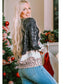 Sequin Patch Christmas Element Sweatshirt nicholesgifts