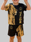Toddler Boys King Graphic Short Sleeve Tee and Shorts Set nicholesgifts 