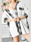 Plaid Button Down Collared Jacket nicholesgifts