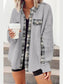 Plaid Button Down Collared Jacket nicholesgifts
