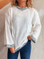 Women Contrast Trim Detail Round Neck Sweater nicholesgifts