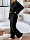 Collared Sweatshirt and High Waist Pants Active Set nicholesgifts