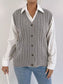 Cable-Knit Button-Up Sweater Vest nicholesgifts