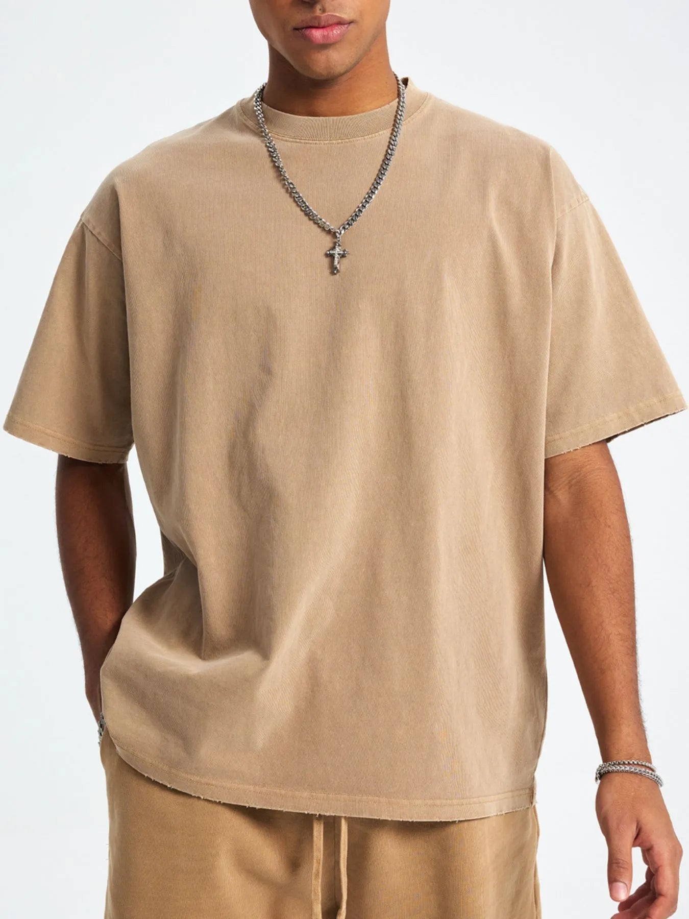 Men's Casual Oversized Cotton T-Shirt NicholesGifts