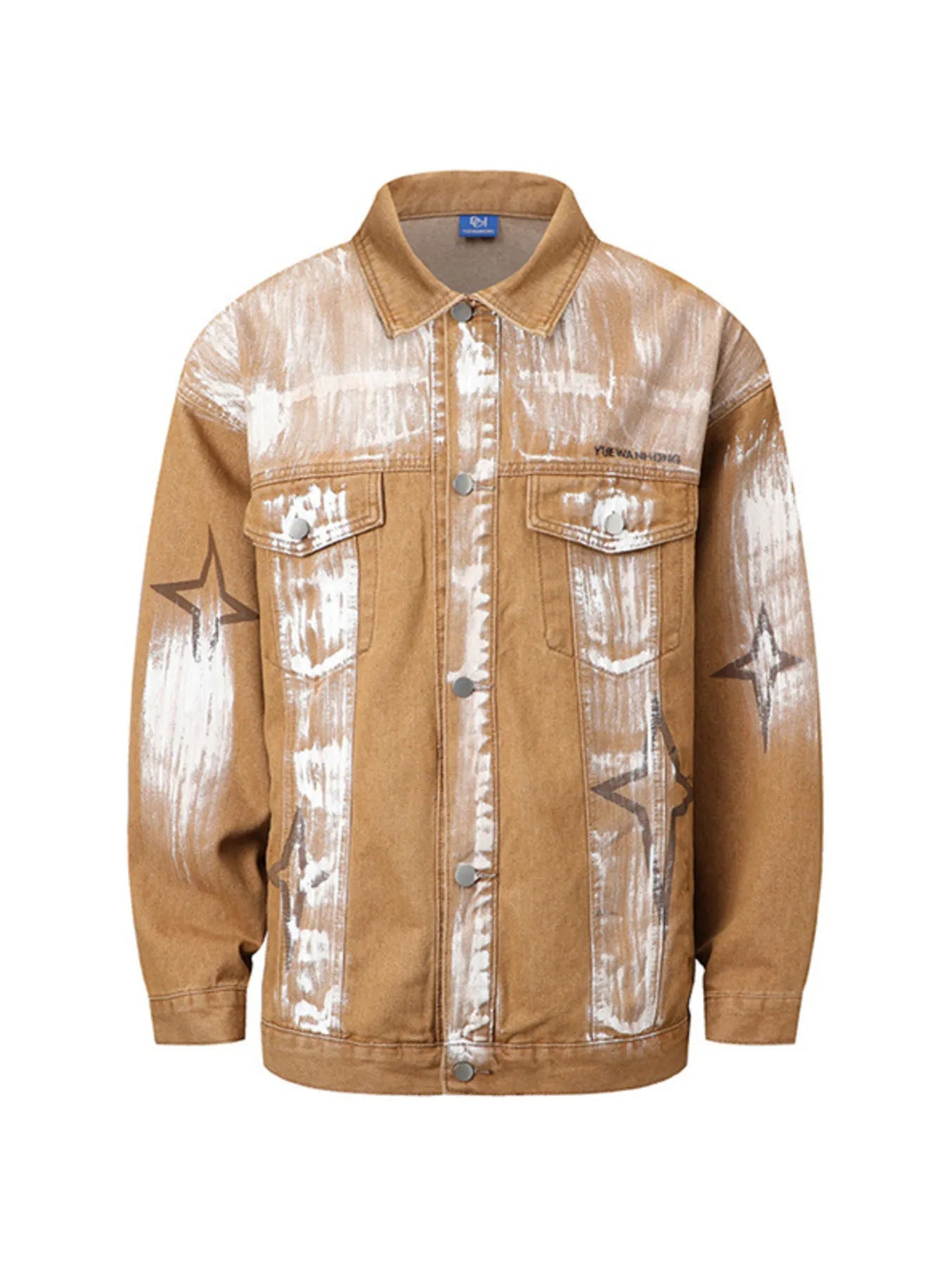 Men's Button Up Long Sleeve Denim Jacket Trendsi