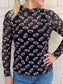 Game Day Football Print Long Sleeve T-Shirt nicholesgifts