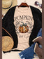 Pumpkin Graphic Round Neck Short Sleeve T-Shirt nicholesgifts