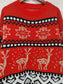 Christmas Element Round Neck Long Sleeve Sweater nicholesgifts