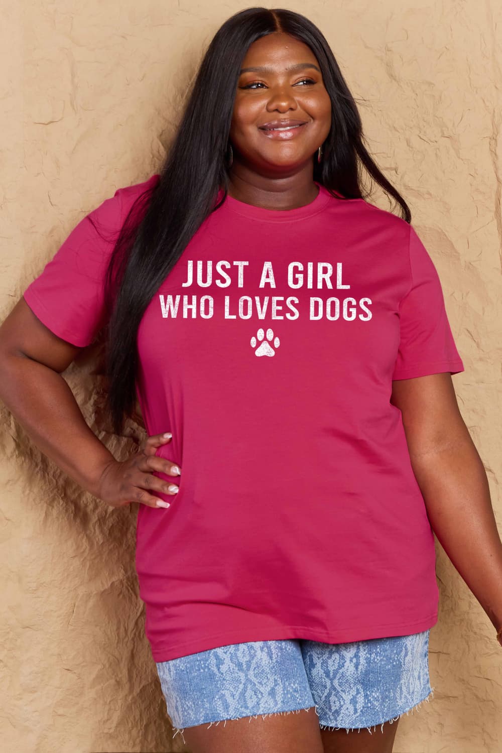 Simply Love Full Size Dog Paw Graphic Cotton T-Shirt nicholesgifts