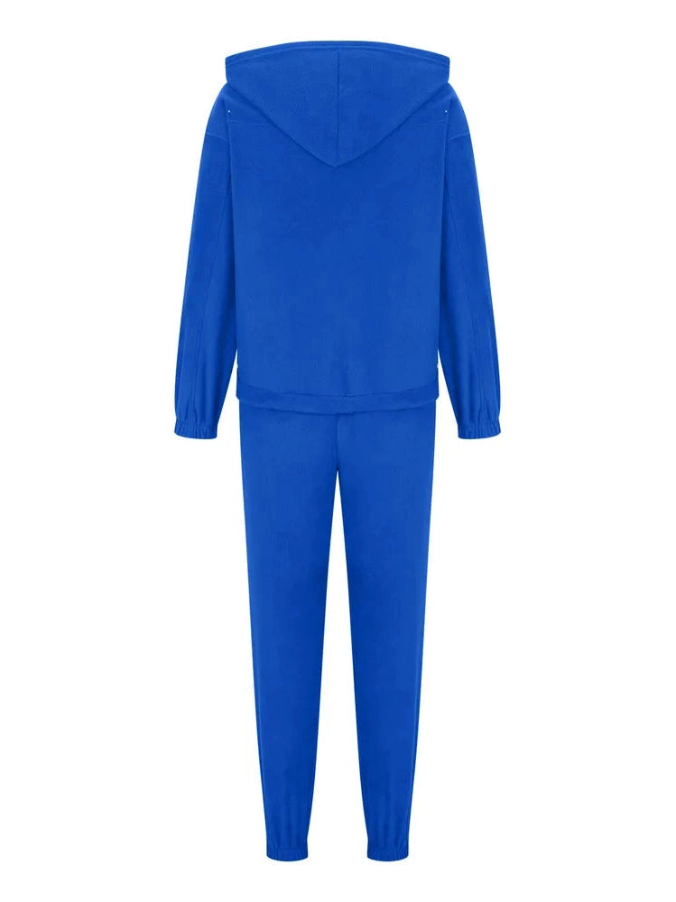 Zip Up Long Sleeve Hoodie and Joggers Set nicholesgifts