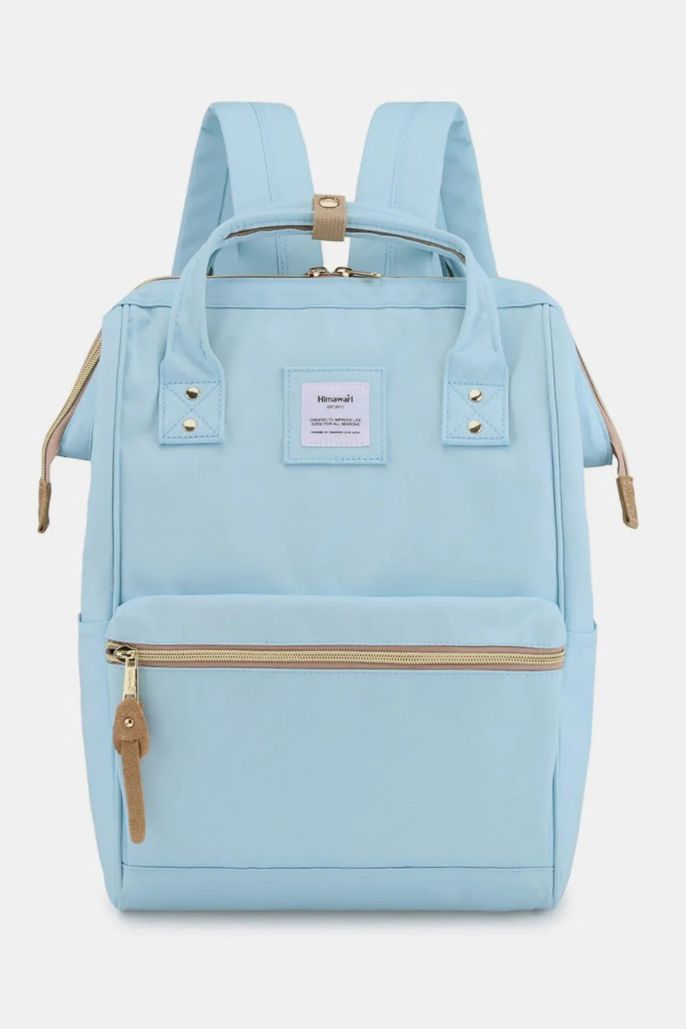 Himawari Waterproof Canvas Backpack Bag with Side Pockets Trendsi