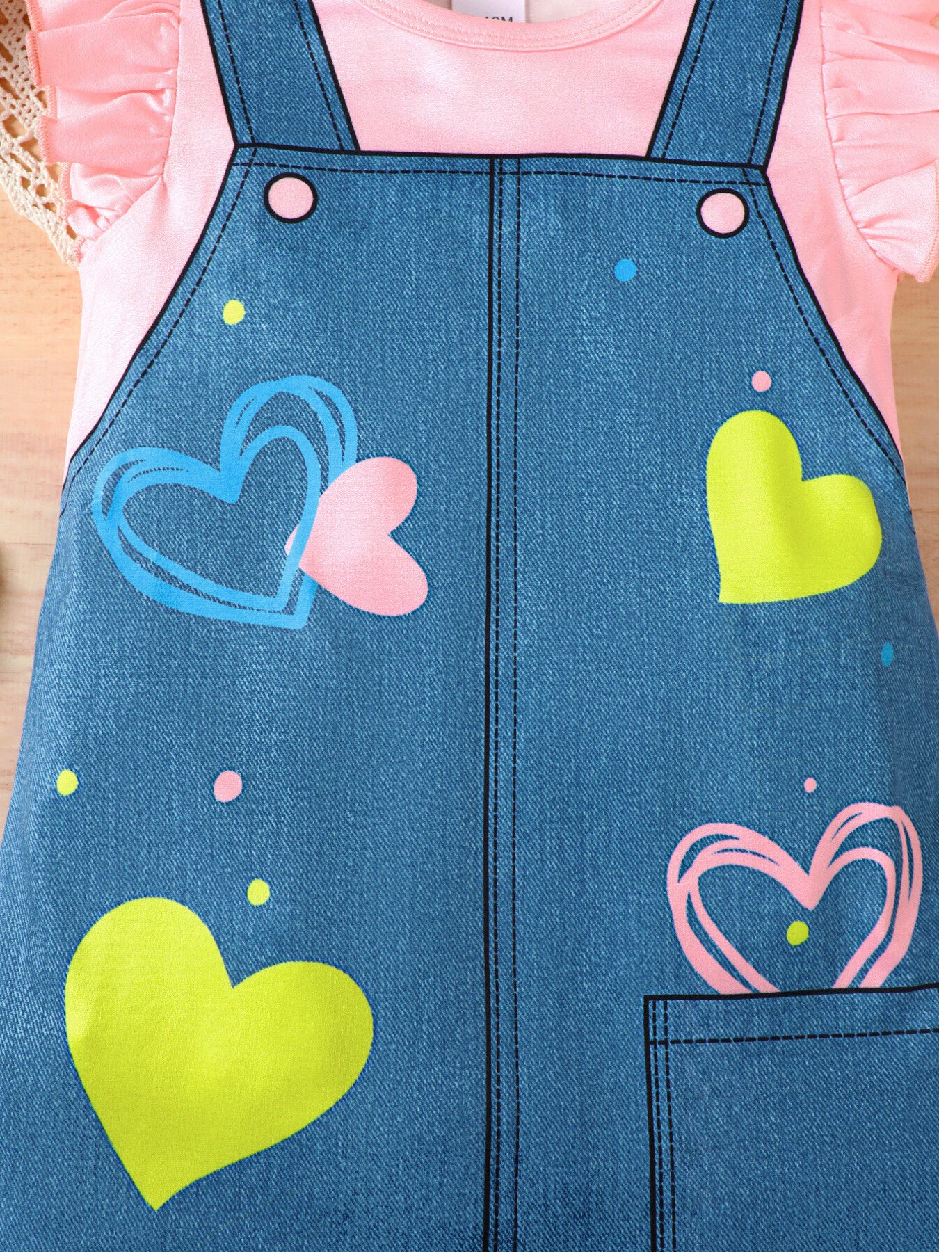 Children's Ruffle Sleeve Round Neck Dress nicholesgifts
