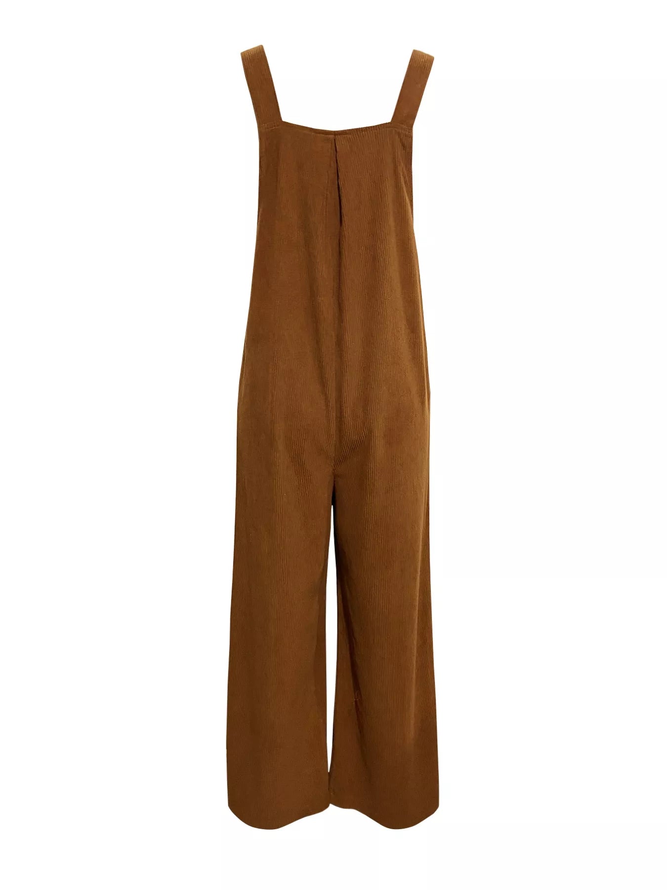 Front Ruched Wide Leg Jumpsuit with Pockets nicholesgifts