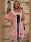 Openwork Open Front Cardigan with Fringes nicholesgifts